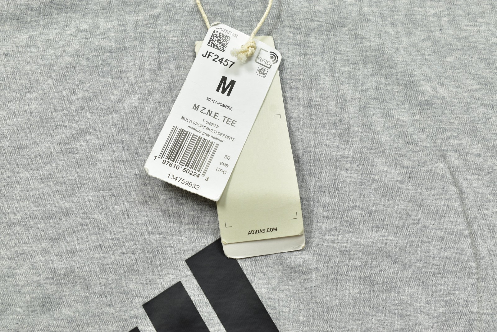 adidas Men’s Z.N.E. Tee Medium Grey Heather Short Sleeve T-Shirt Size M NEW