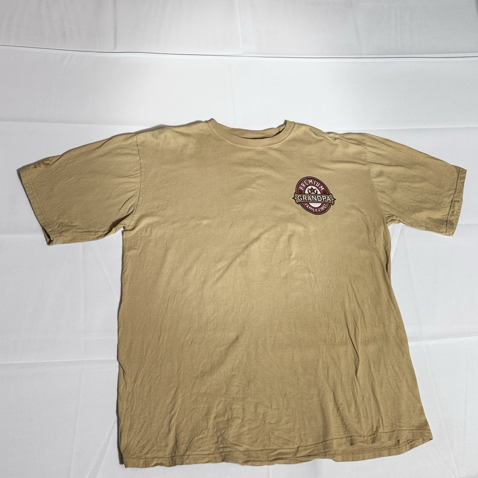 Crazy Shirt Graphic T, Combed Cotton, Premium Grandpa, Yellow, Male, XL