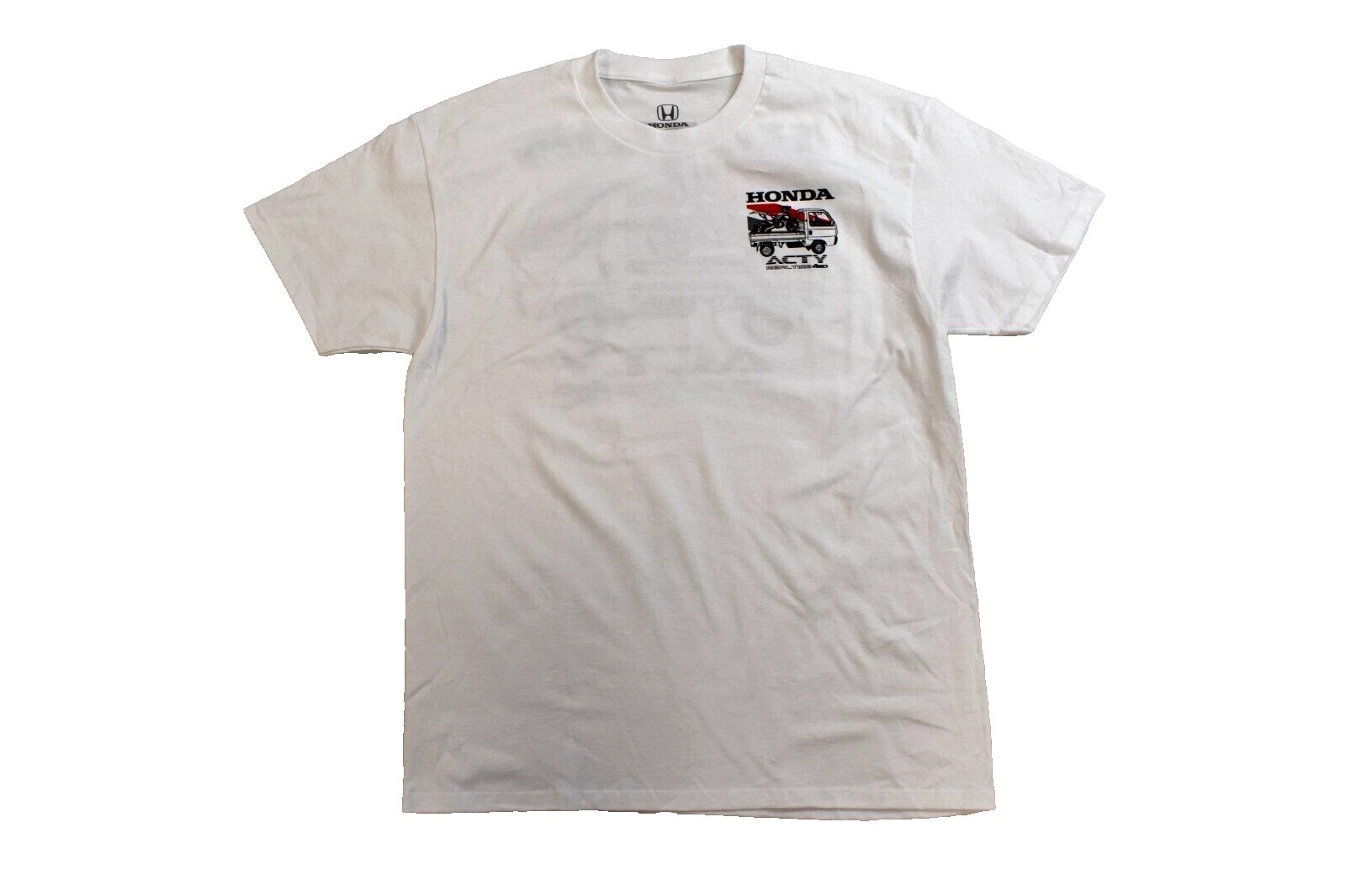 Honda Mens Honda ACTY Real Time 4WD Microvan White Shirt New S-2XL