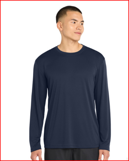 New Sport-Tek® Long Sleeve PosiCharge® Competitor™ Tee Navy Blue XL
