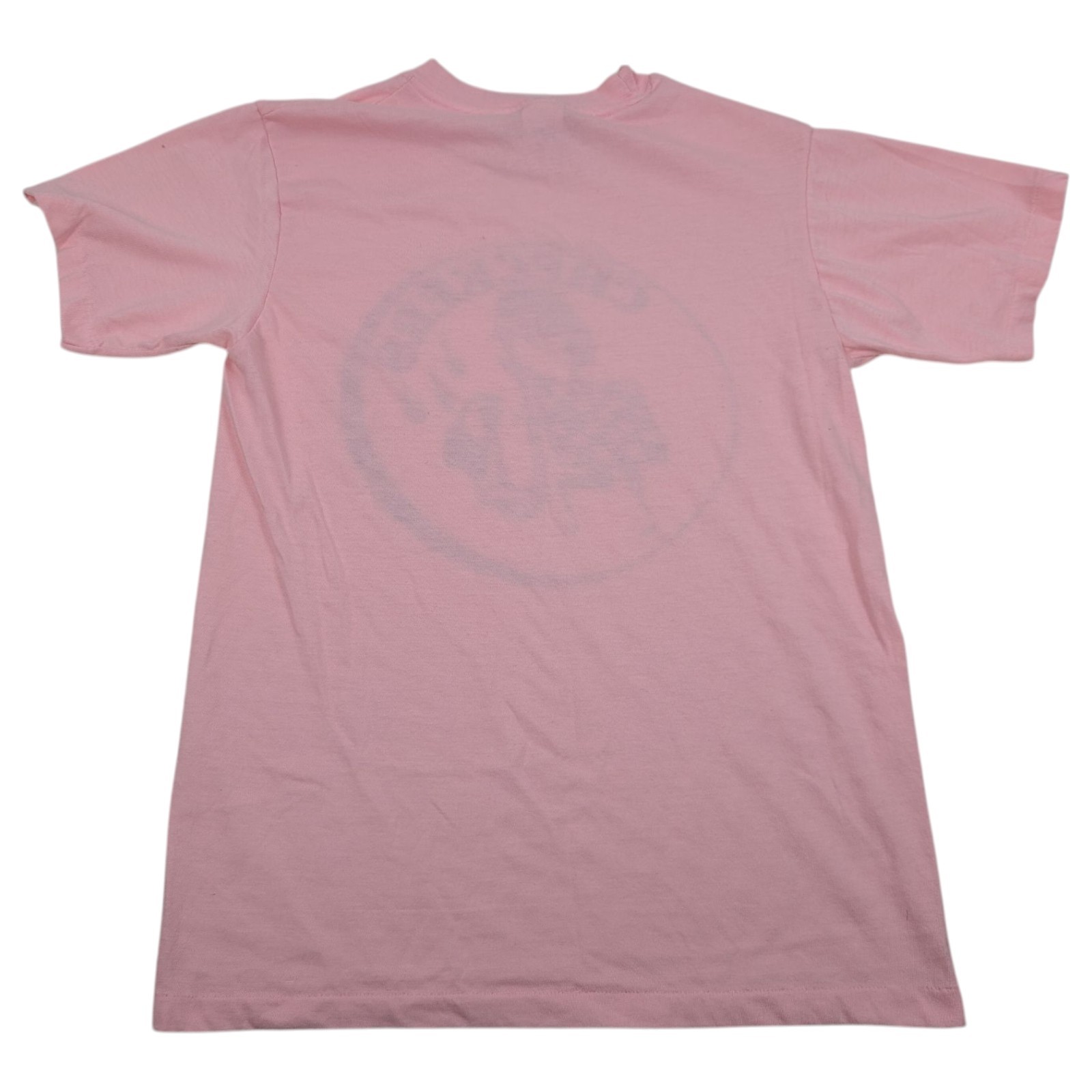 Vtg 80s Checkers Saxophone Pink Shirt Size M single stitch USA