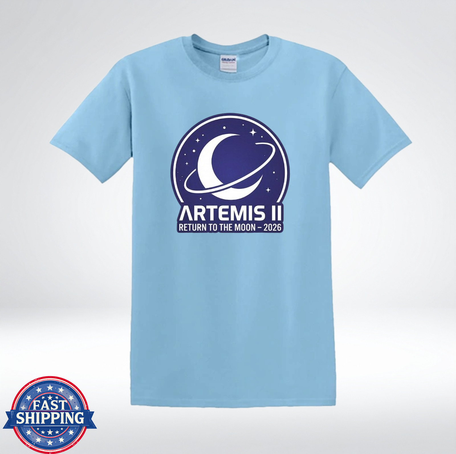 Artemis II Return To The Moon 2026 Space Mission Graphic T-Shirt