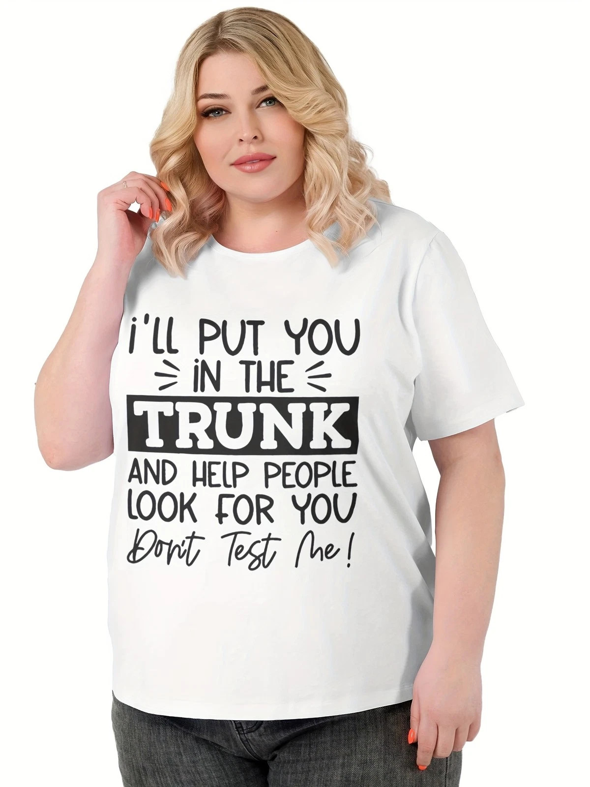 Funny Slogan Graphic T-Shirt Humor Quote Casual Crew Neck Short Sleeve Tee