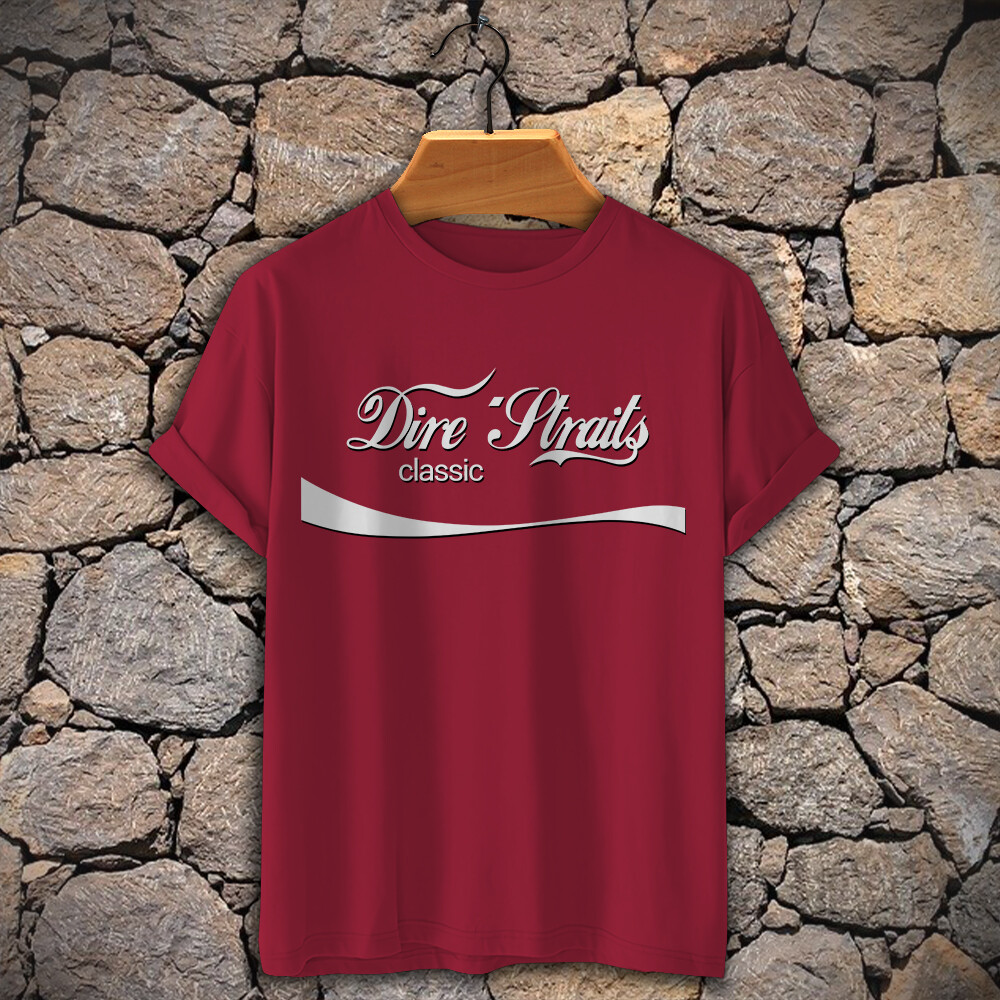Rock Dire Straits Mark Knopfler David Knopfler Love Over Gold T Shirt