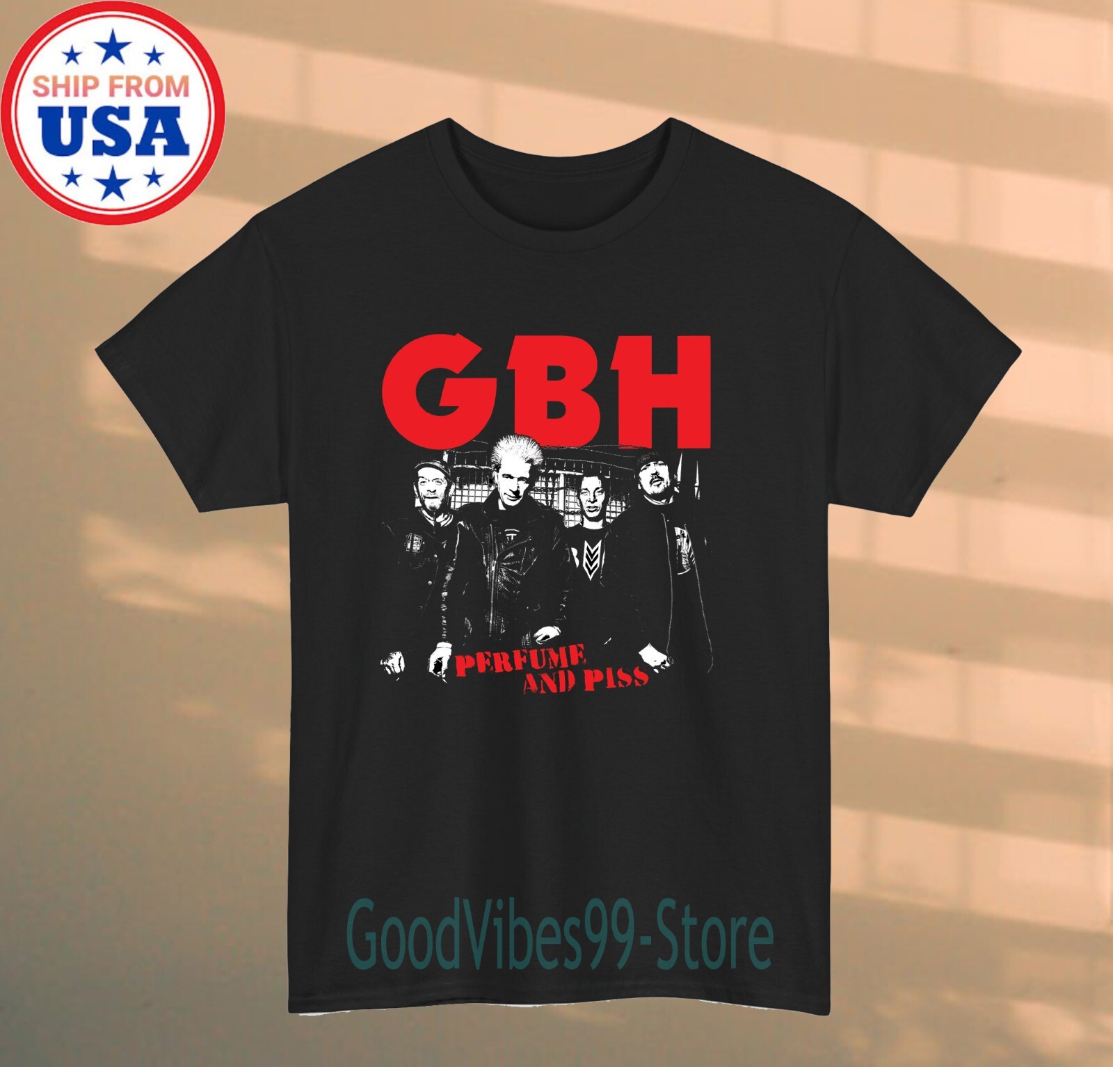 Charged GBH Men’s Black T-shirt Size S-5XL