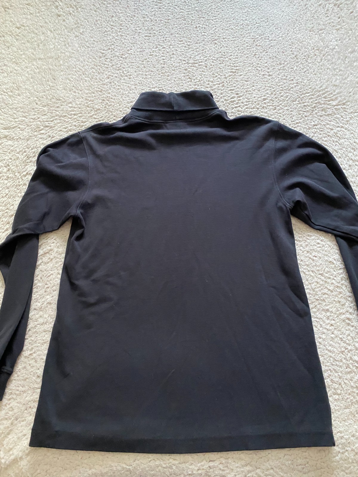L.L. Bean Men Long Sleeve High Neck T-Shirt Black Size S