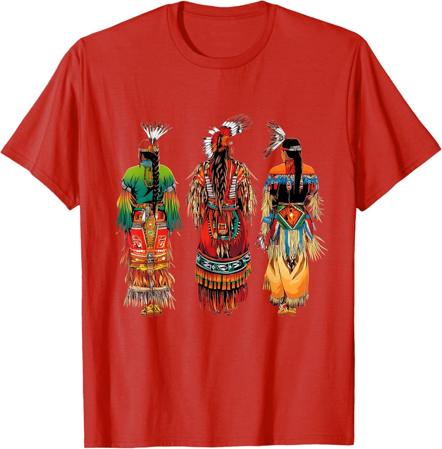 Indian Tribe Native American Feather Headdress Unisex T-Shirt