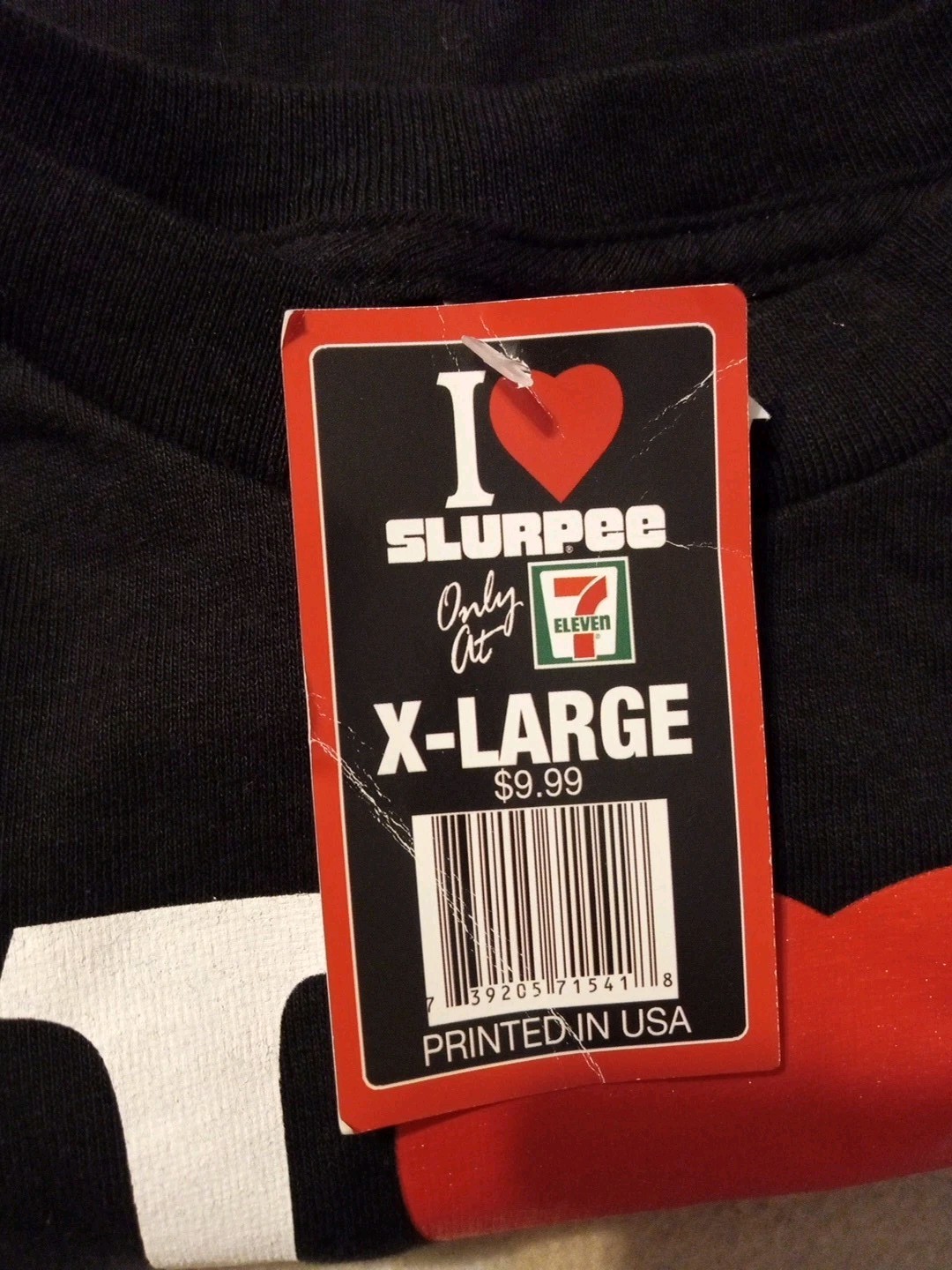 7-11 I Love Slurpee 7-Eleven Men’s XL 100% Cotton White T-shirt New w/Tags