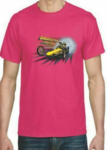 Adult DryBlend® T-Shirt – (YELLOW DRAGSTER LEGENDS – HOT ROD)