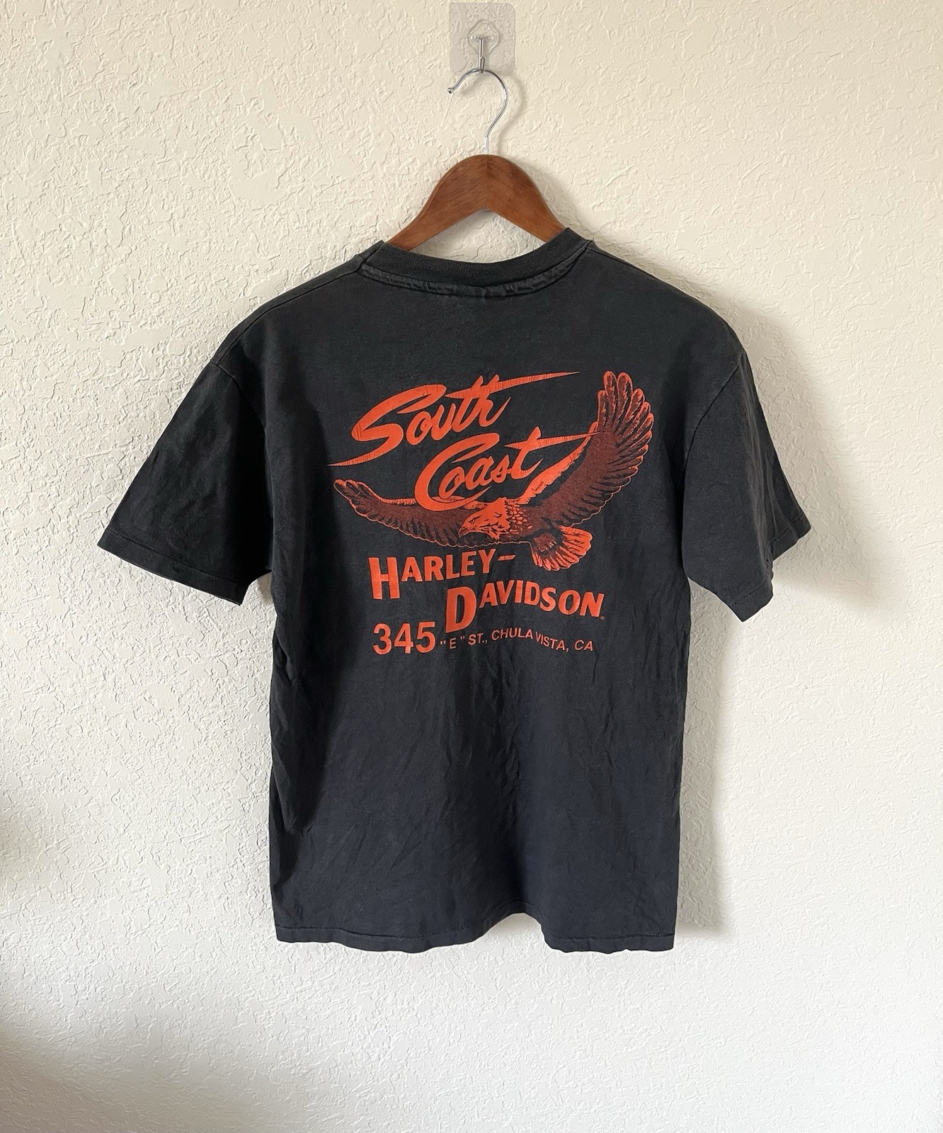 Vintage 90s Harley-Davidson “Real Men Wear Black” biker tee | Men’s Small