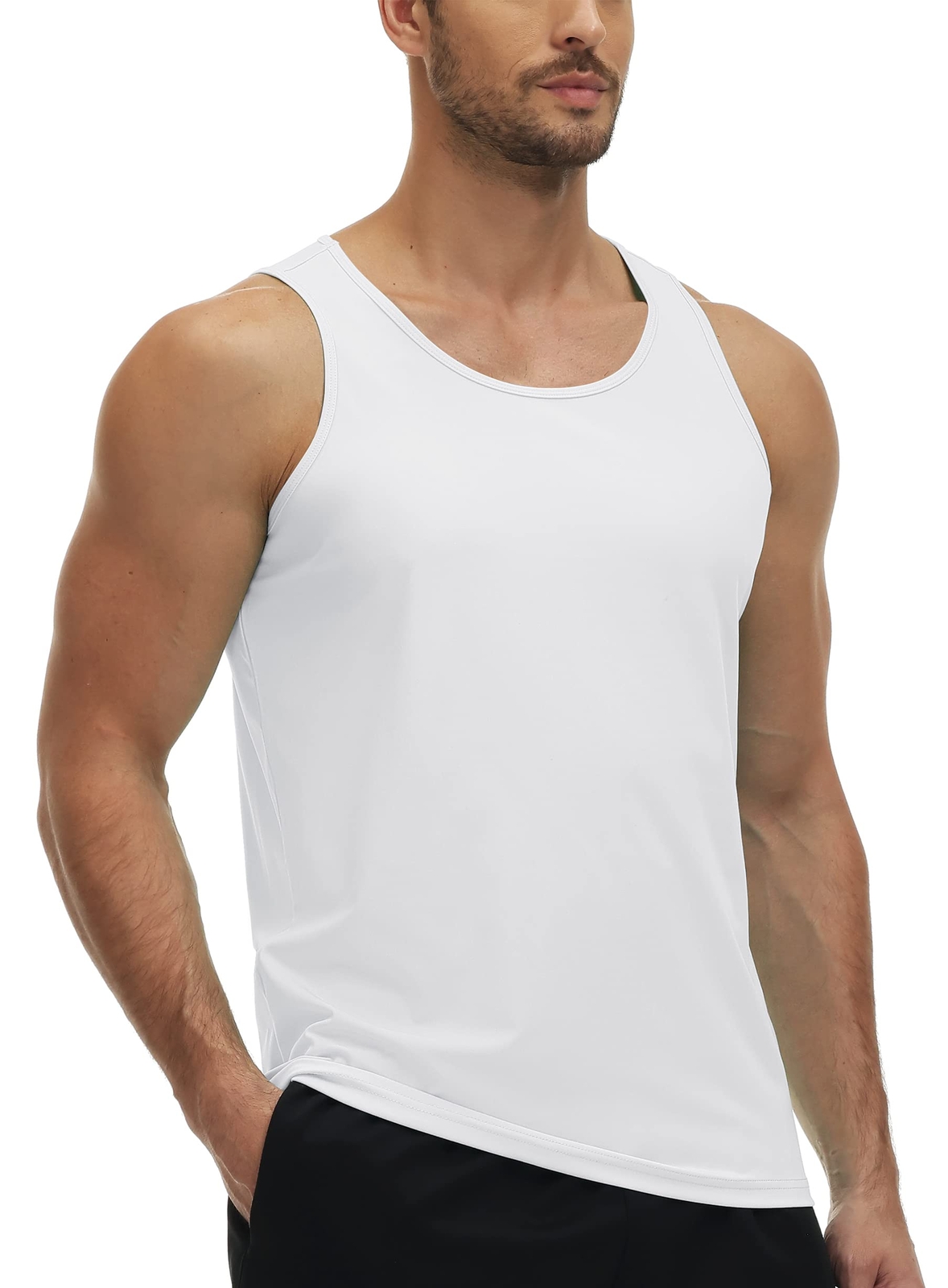 Mens Gym Workout Tank Tops Sleeveless Muscle T-Shirt Bodybuilding Fitness Shirts