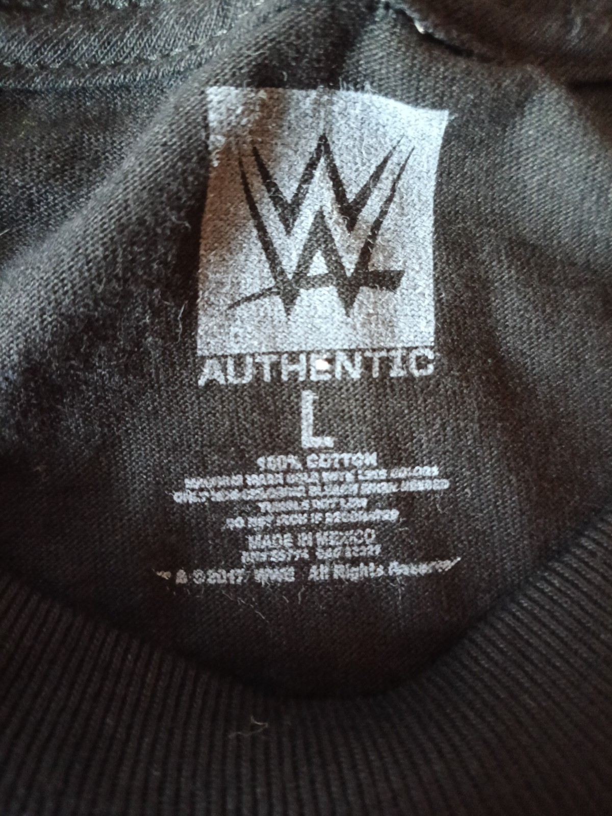 WWE Authentic Enzo Amore “Bada Boom” T-Shirt Black Large Wrestling Graphic Tee
