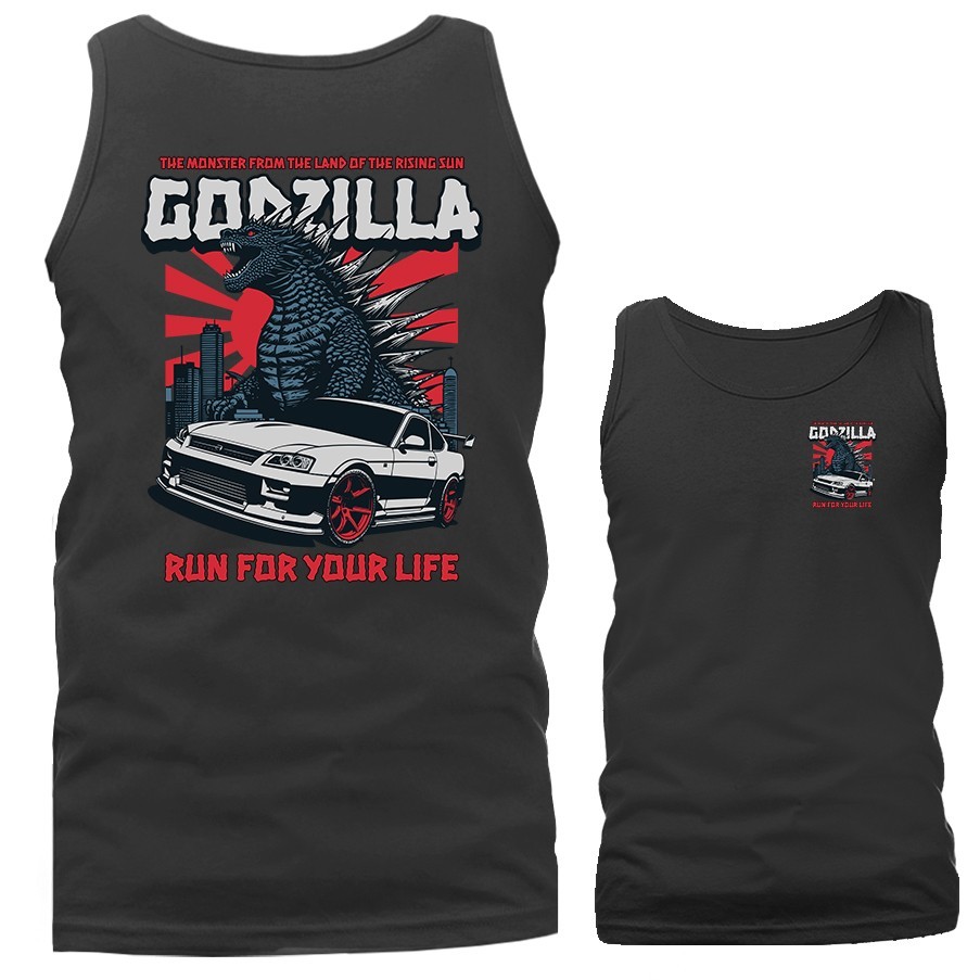 Godzilla Imported Tuned Custom JDM Sports Car Tank Top