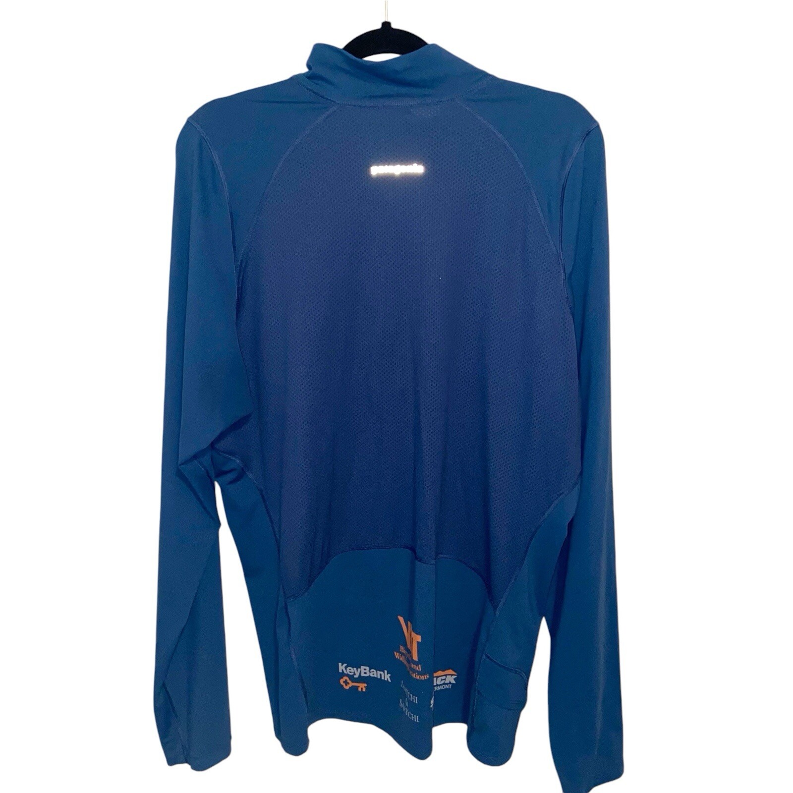 Patagonia Shirt Mens Large 1/4 Zip Pullover Outdoor Base Layer Cycling Logos