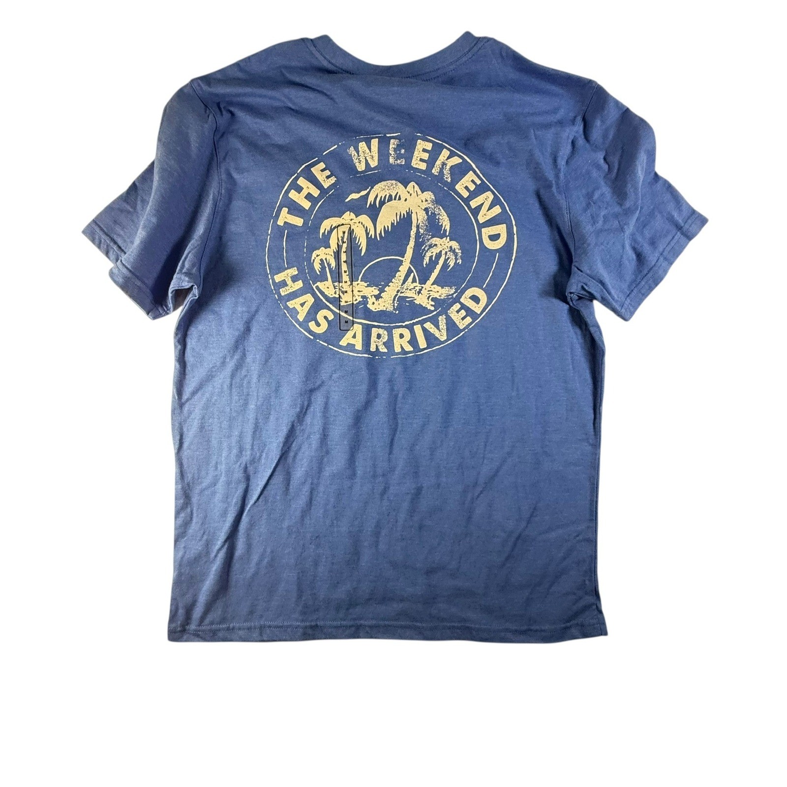 Chubbies T-Shirt Mens Medium Blue NEW The Relaxer Weekend Graphic Palm Tree