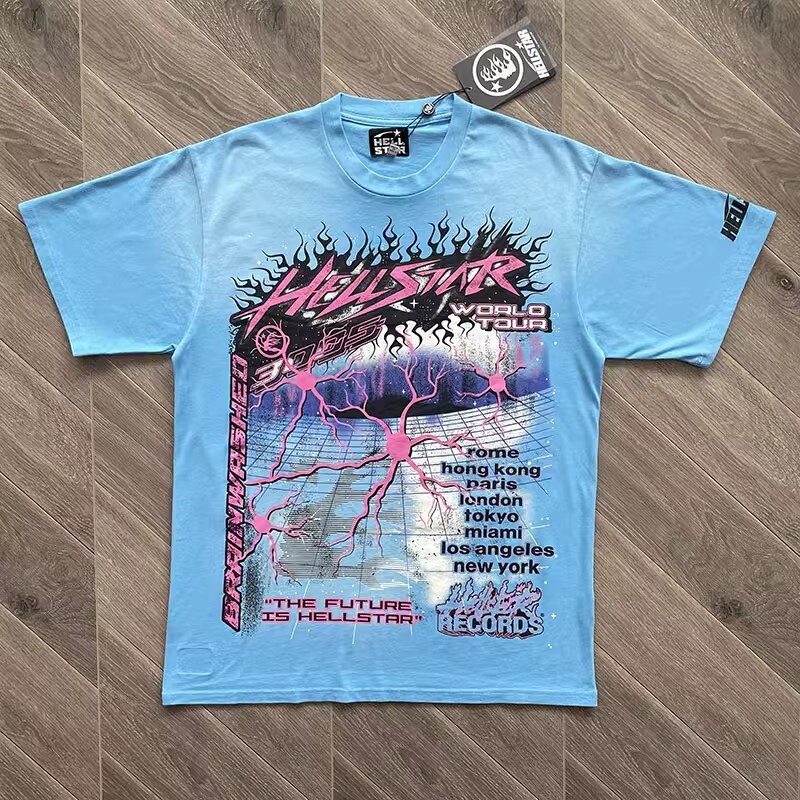 Mens Hell Studios star Future Short Sleeve Tee High Street Trendy T-shirt