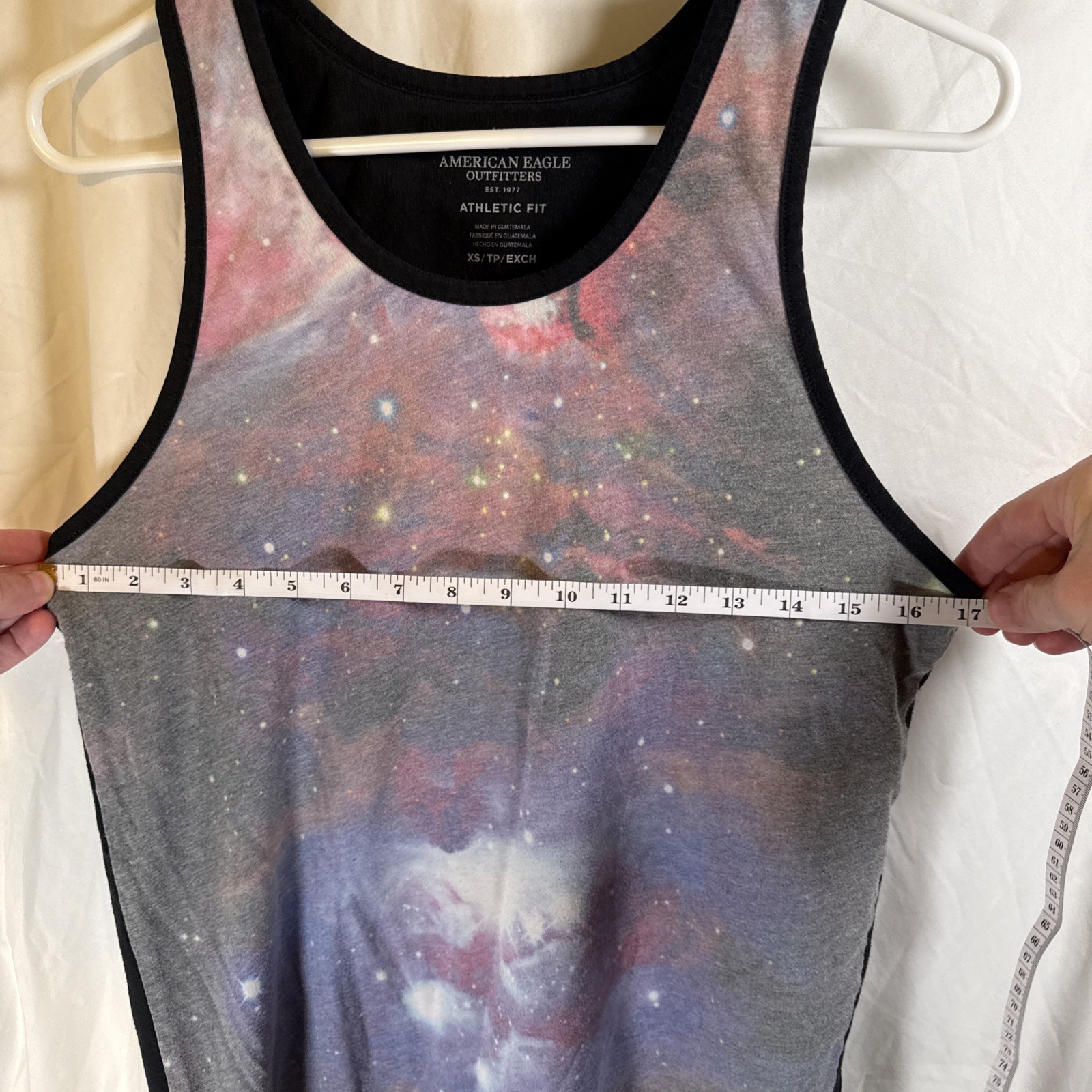American Eagle Galaxy Print Athletic Fit Tank Top Size XS