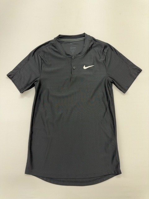 Nike Men Dri-FIT Dark Gray Polo Size M Regular Fit Moisture Wicking