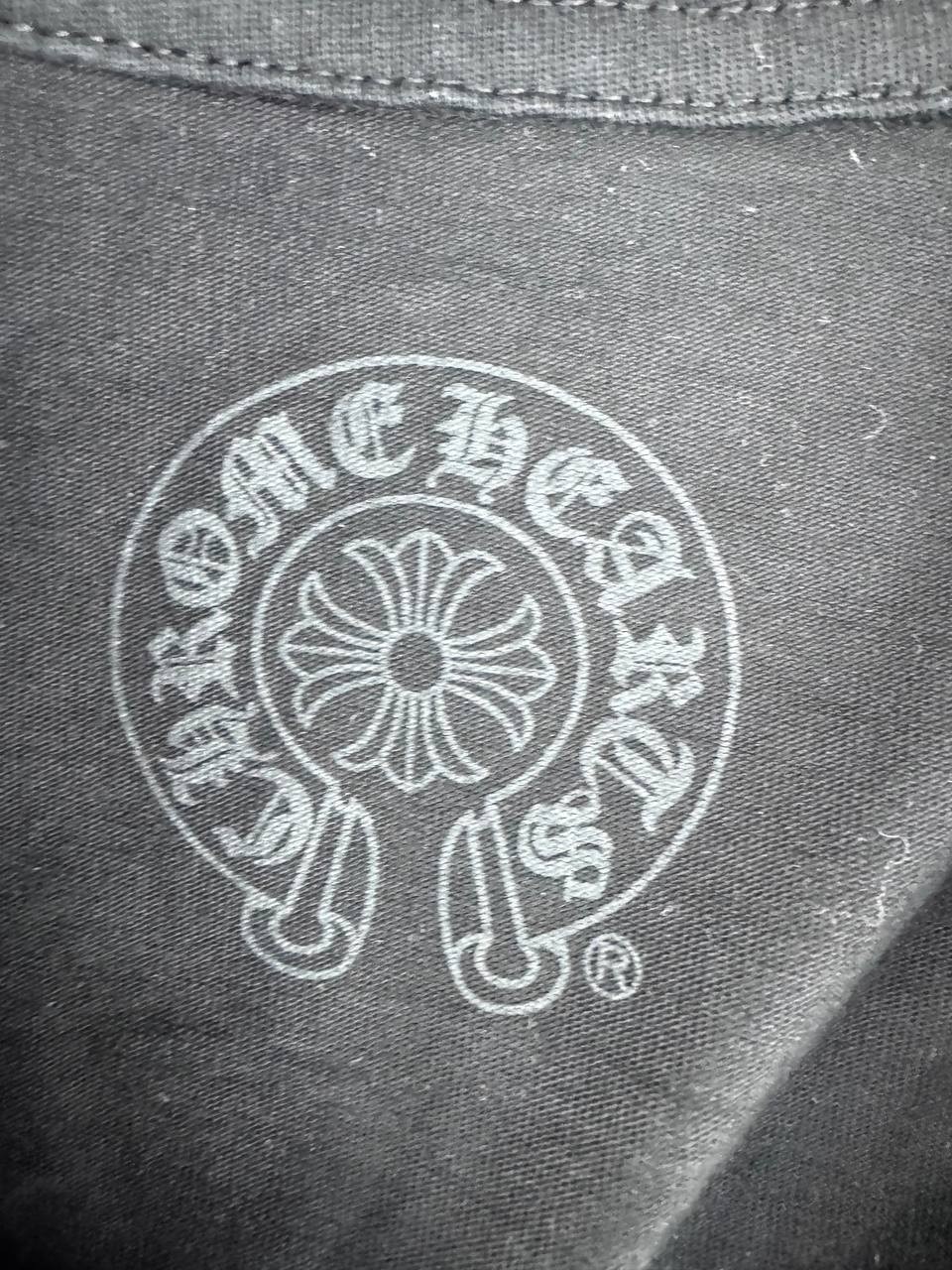 Chrome Hearts Horseshoe Logo Pocket Pullover Short Sleeve T-Shirt Black Mens S