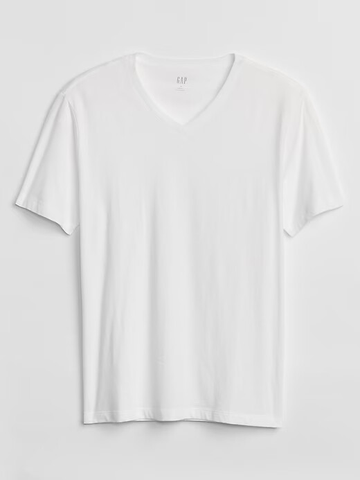 Gap Men’s Short Sleeve Vee Neck Tee Everyday V Neck T-shirt Size S M L XL XXL