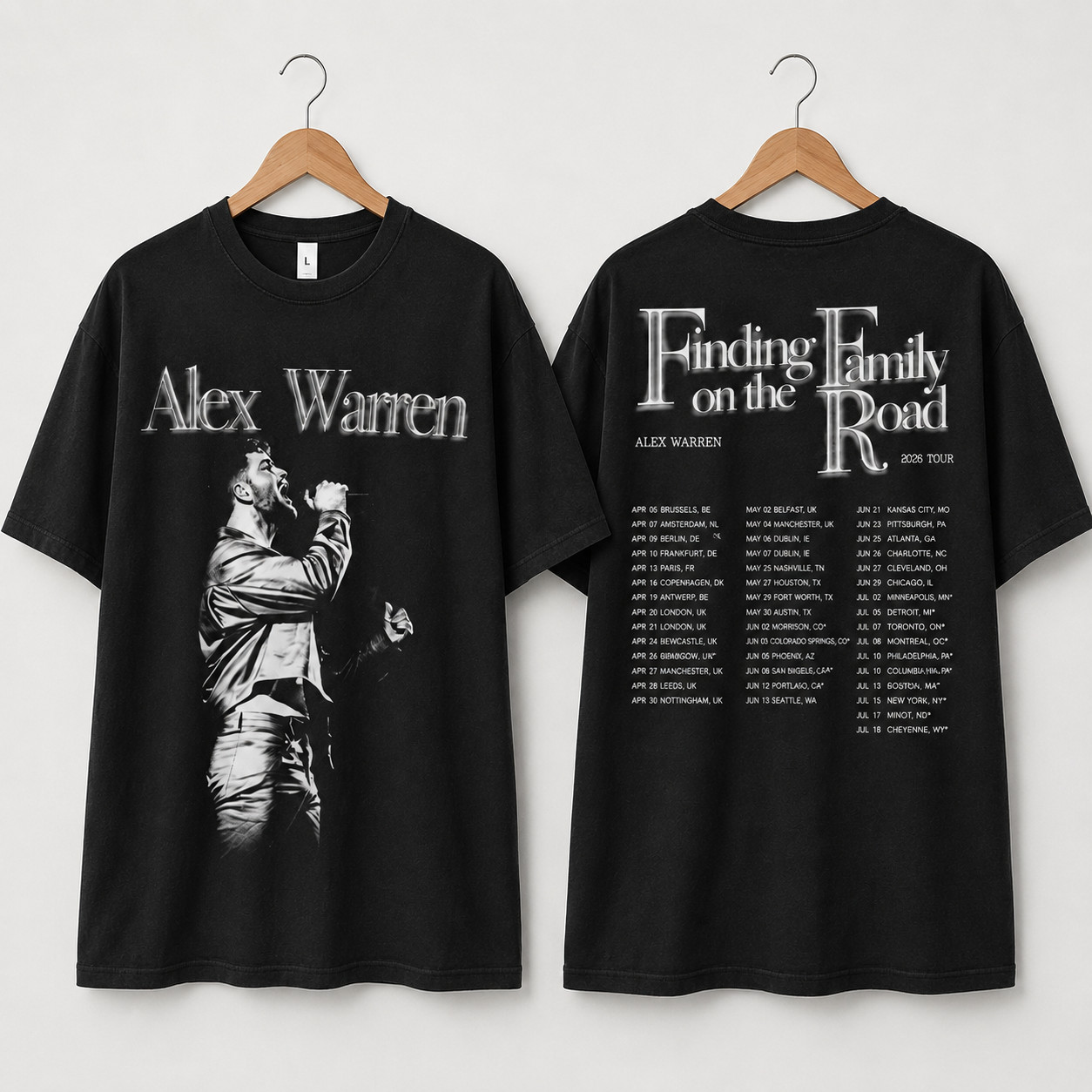 Alex Warren World Tour 2026 Concert Graphic Tee S-5XL
