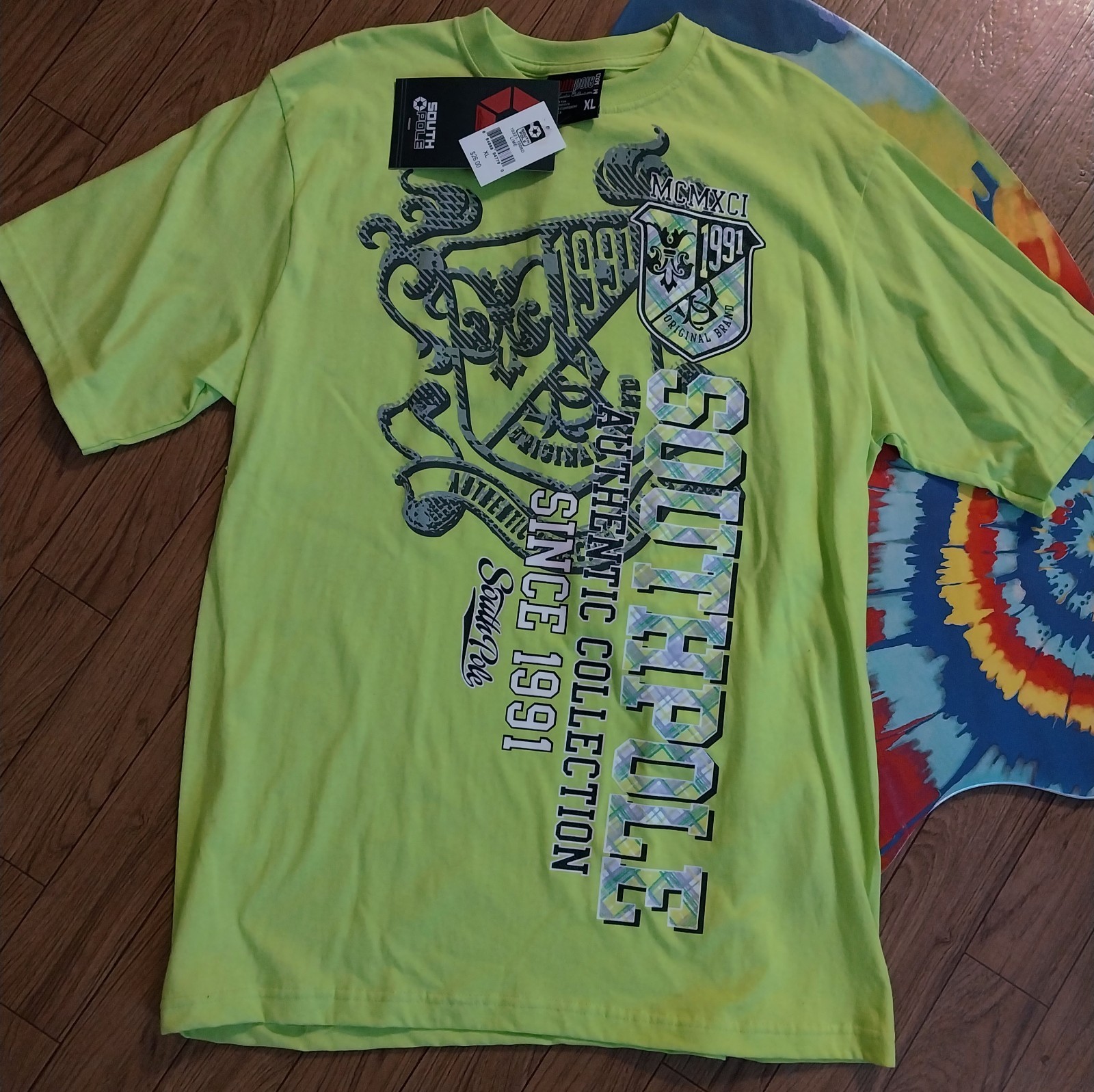 NWT VTG Southpole Authentic Collection mens T Shirt size XL skater mcmxci y2k
