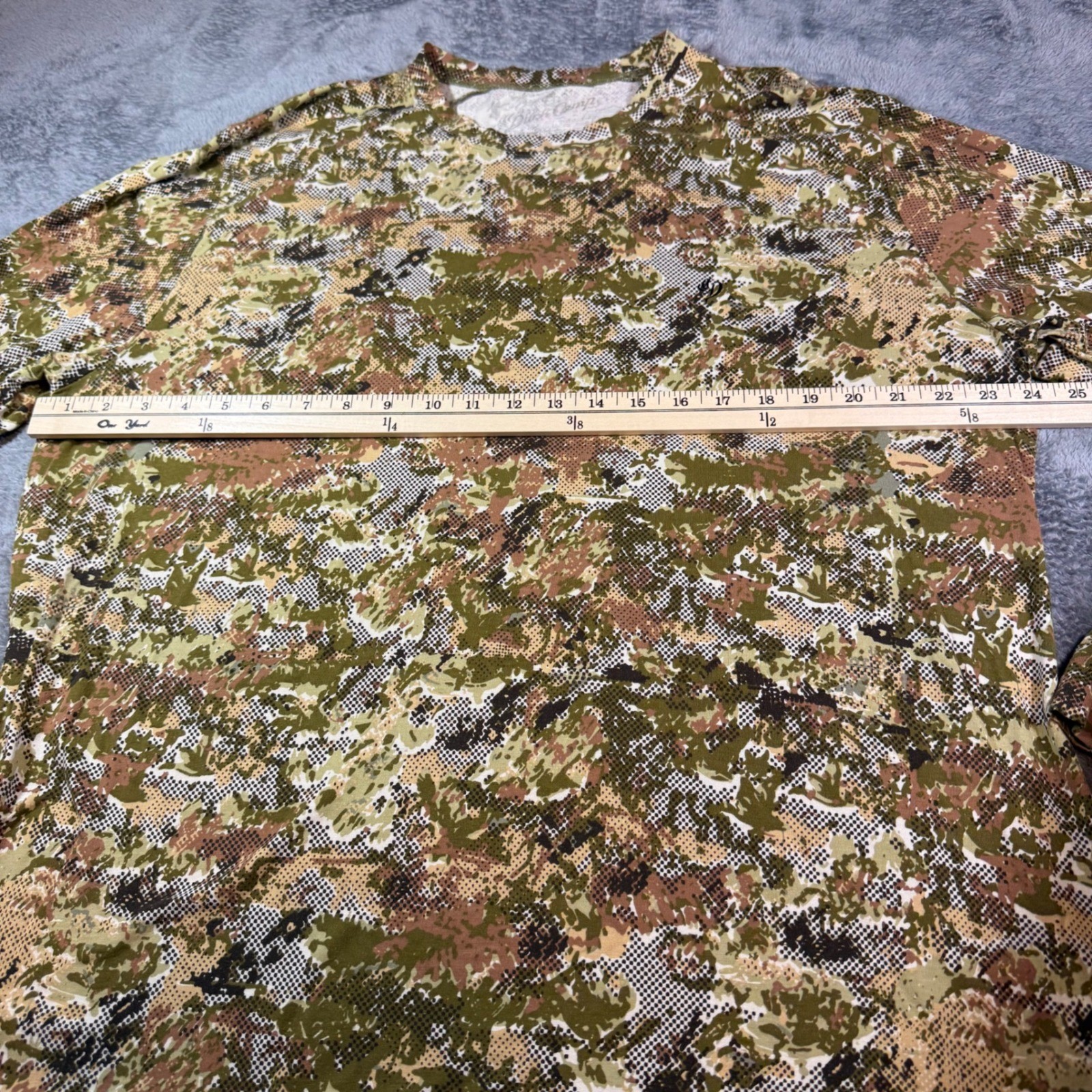 Duck Camp Mens Digital Camo Long Sleeve Performance Outdoors Hunting Shirt 2XL