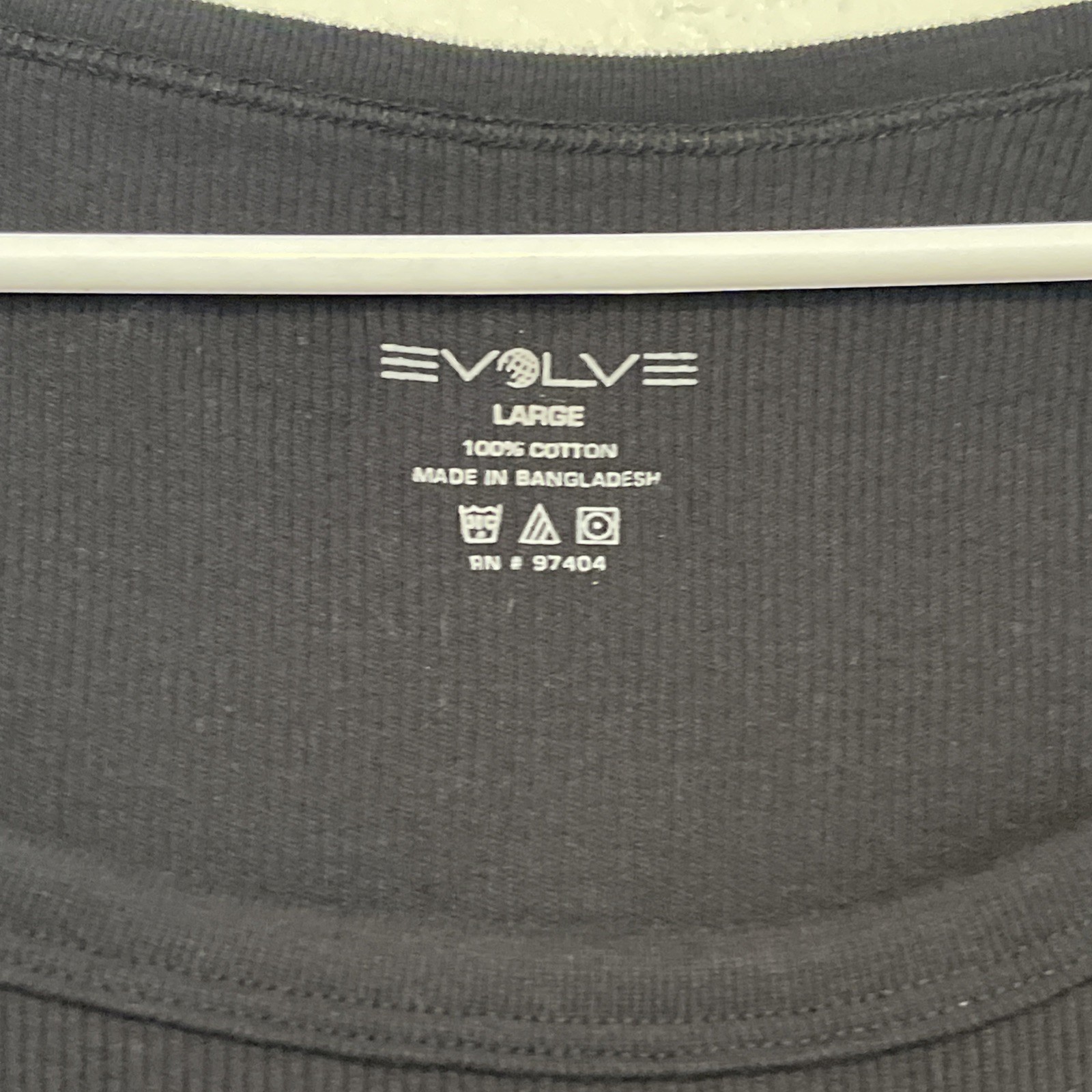 Y2K Evolve Mens Size Large Stretch Sleeveless Undershirt Tank Black