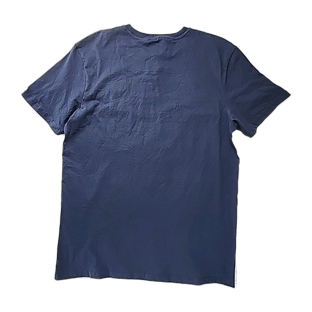 New THREADBARE Men’s Large “Ralphie Tee” Navy White Colorblock S/S Logos NWT