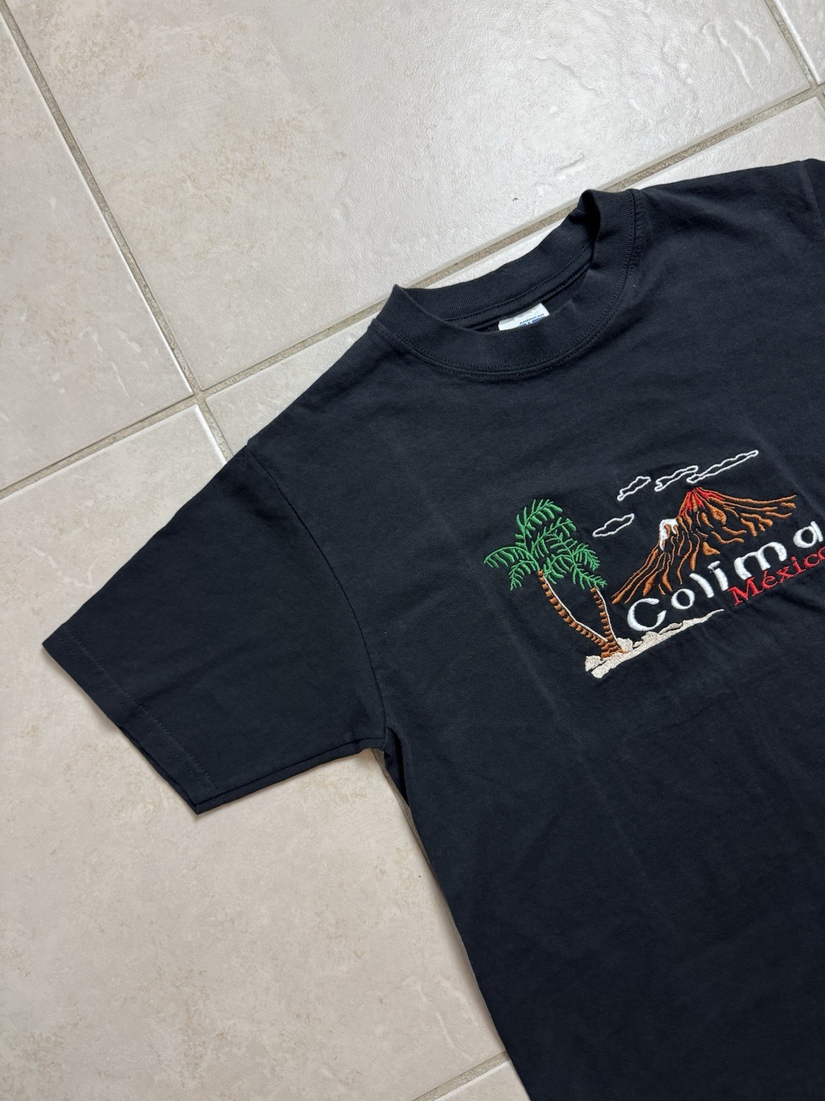 Vintage Colima Mexico Tourist Tee shirt Made In Mexico Size Men’s S