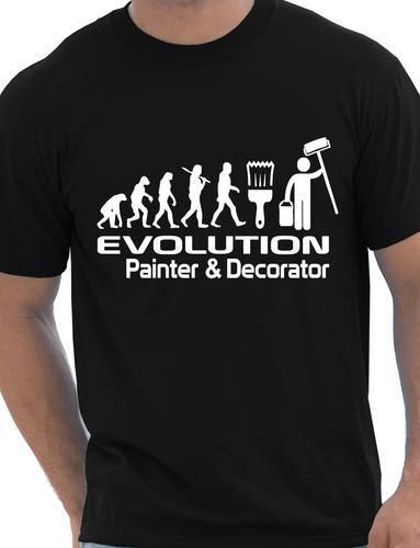 Evolution Of Painter & Decorator Funny Adult Mens T-Shirt Birthday Gift S-XXL