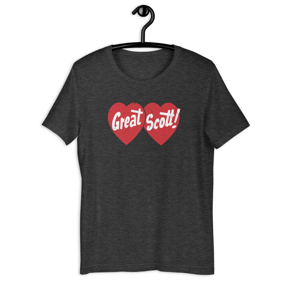 (Dark heather) Great Scott Grocery Retro Short-Sleeve Unisex T-Shirt HOT ITEM