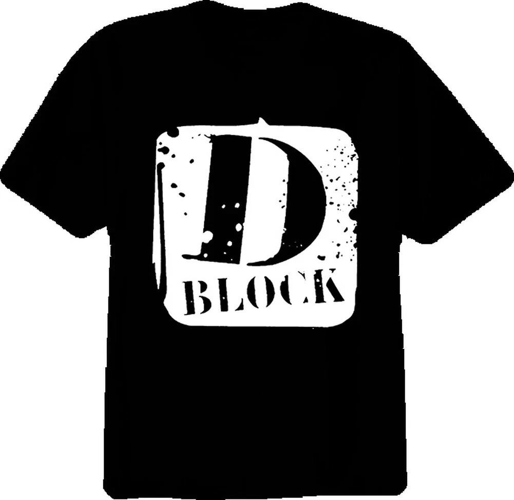 D-Block Rap Logo T-Shirt Hip Hop Tee