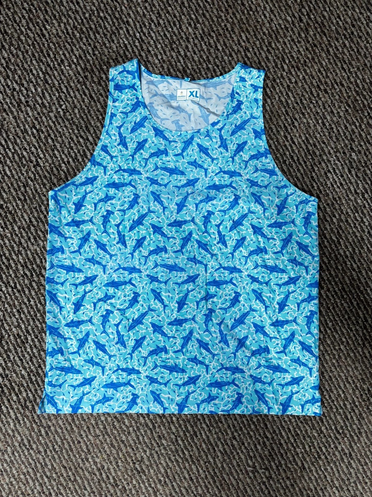 Chubbies Men’s Shark Print Tank Top Size XL
