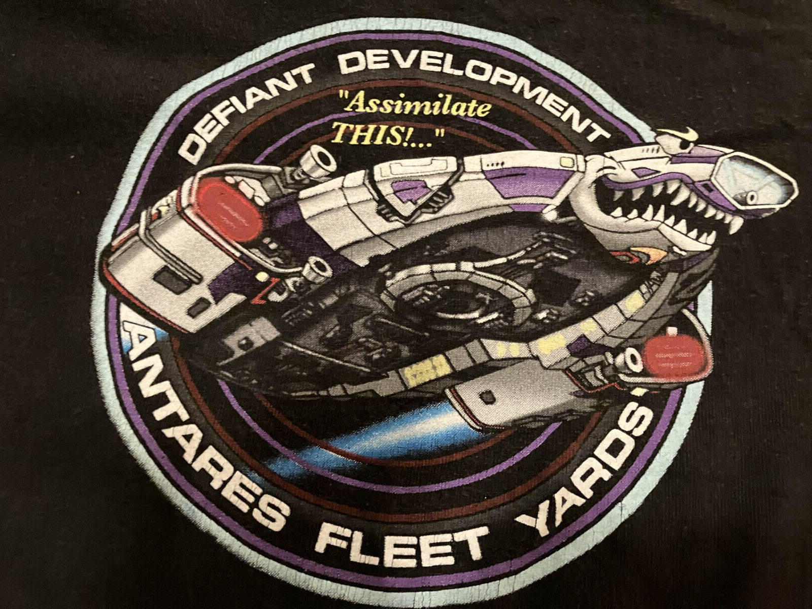 Star Trek Deep Space 9 Defiant Development Antares Fleet Yards TShirt size M