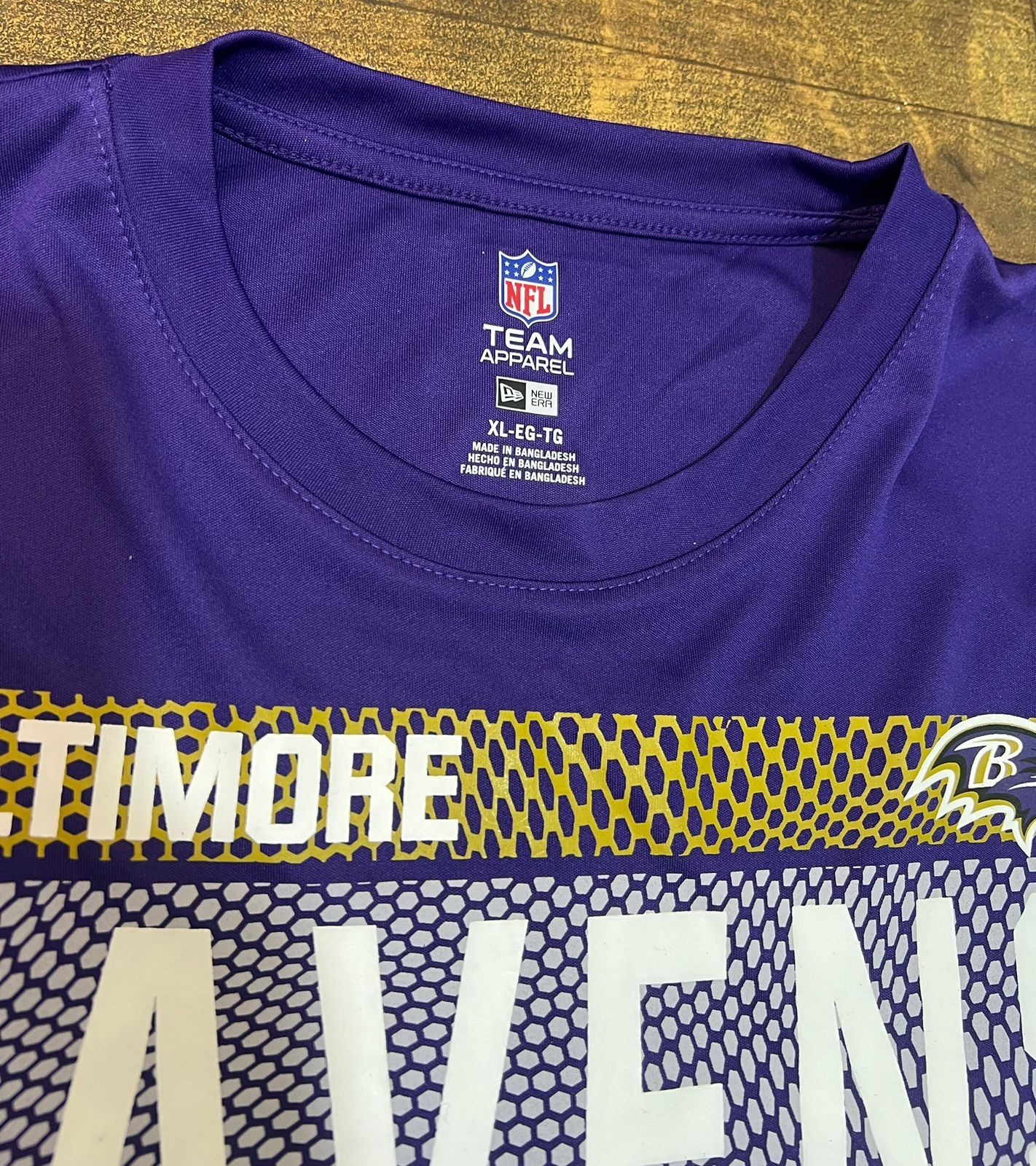 New Era NFL Baltimore Ravens Shirt Mens XL Long Sleeve Combine Authentic NWT