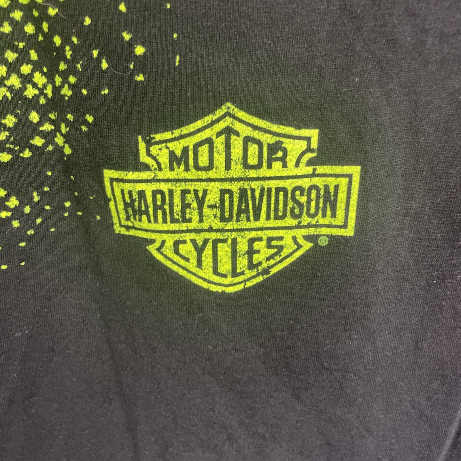 Harley Davidson Hampshire United Kingdom Black Graphic Print T Shirt Size Small