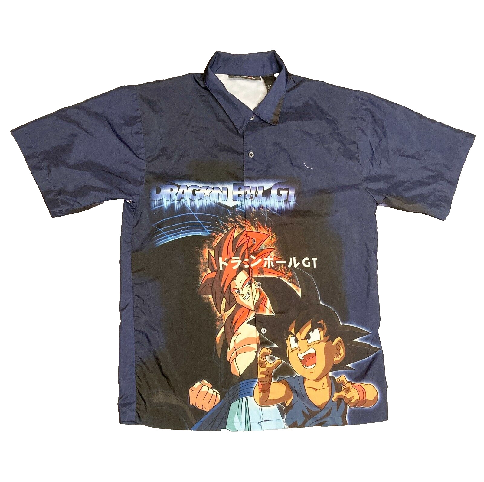RARE Vintage 2003 Toei Dragon Ball GT Akira Toriyama Goku & Gogeta Shirt – S/M