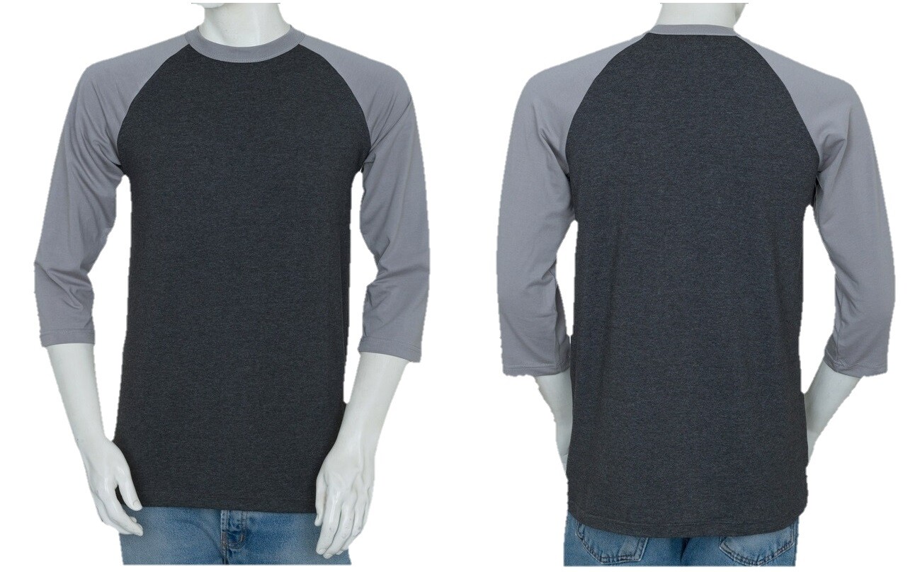 Styllion Big and Tall & Regular Size – Mens Raglan Baseball Shirts – RCQS