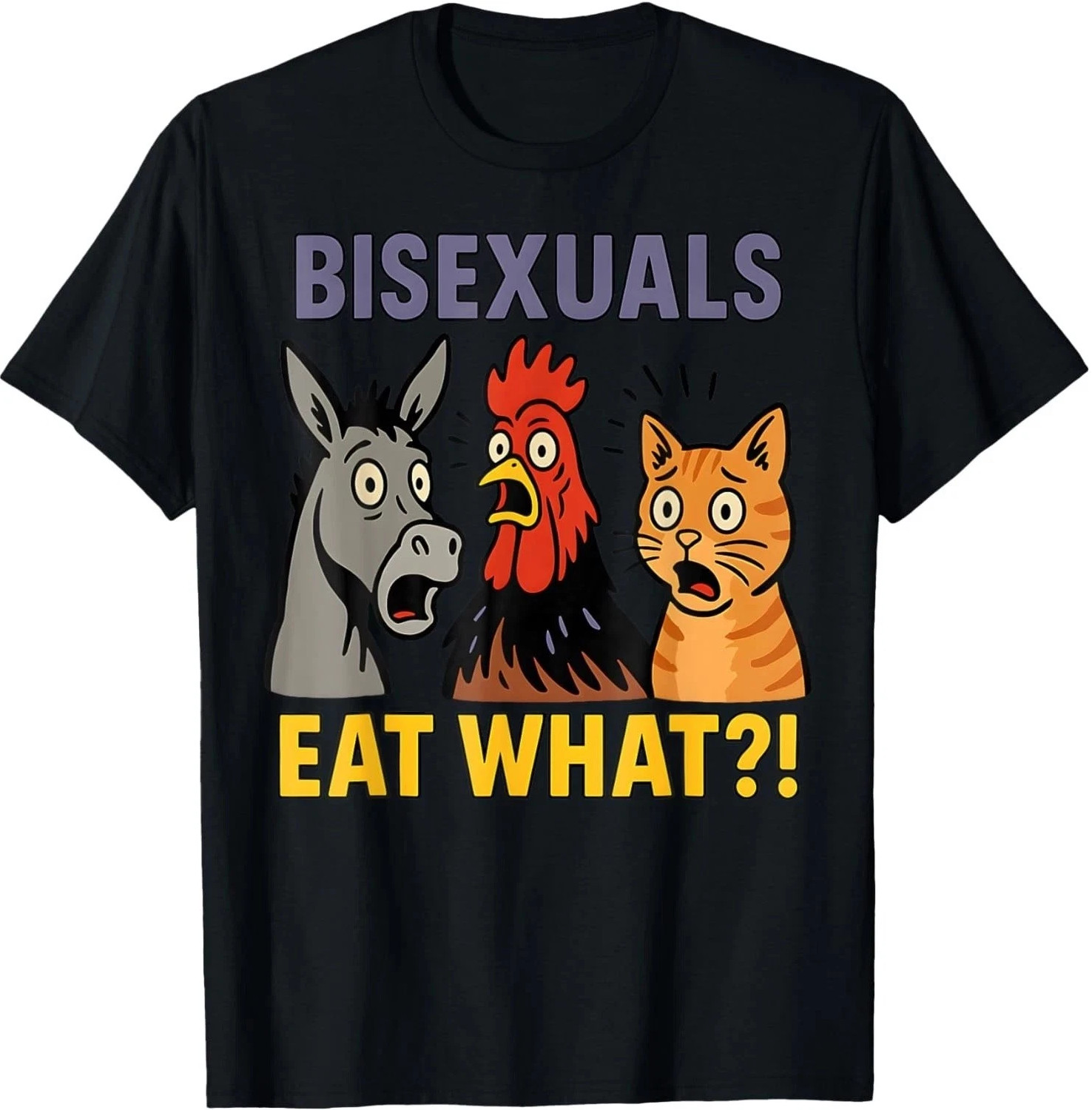 Bisexuals Funny Eat What Animals Gay Pride LGBTQ T-Shirt