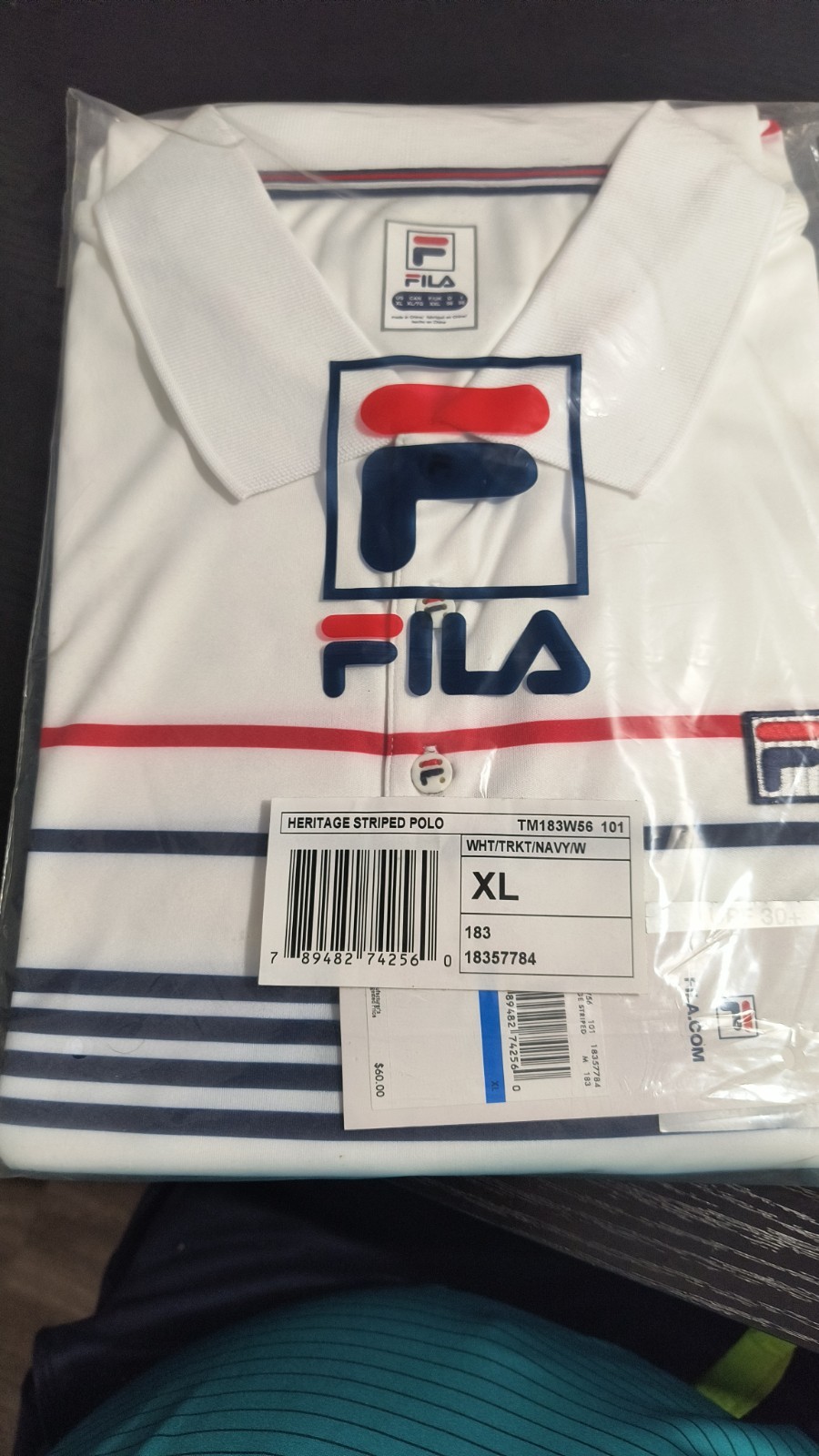 Fila Men’s Heritage Stripe Polo Shirt