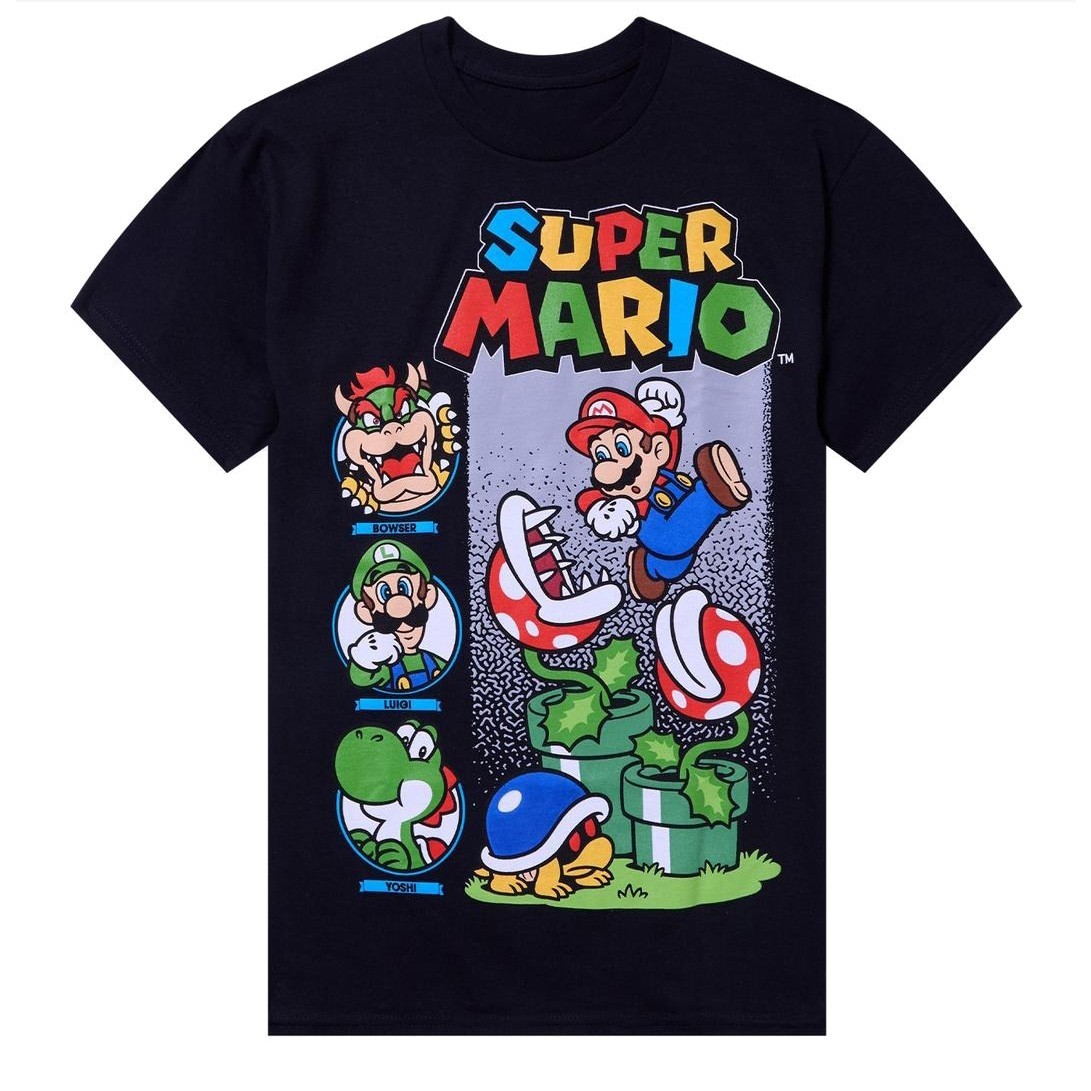 Super Mario Retro Unisex Short Sleeve Tee S-5XL
