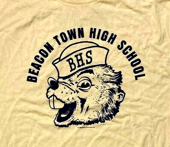 Teen Wolf T-Shirt Beacon Town High School Beavers Retro 80’s Tee Micheal J Fox