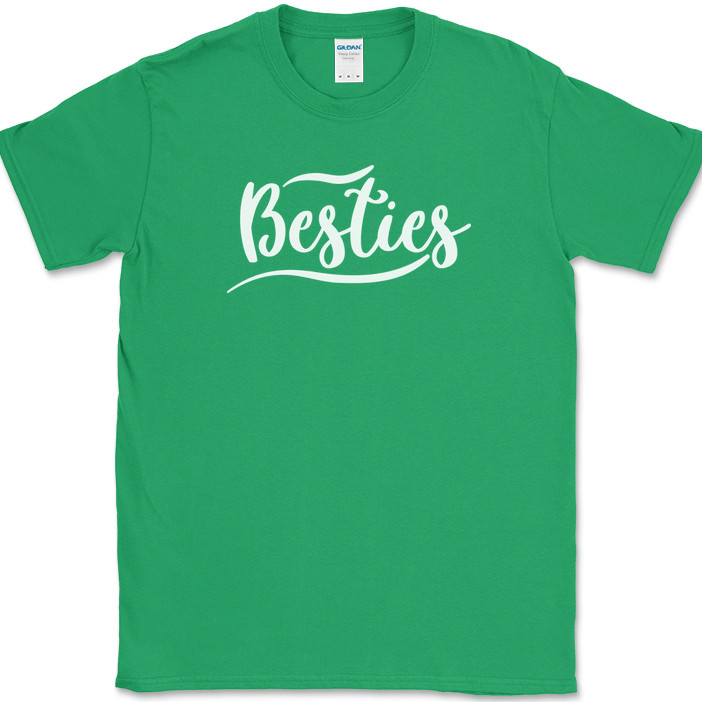 Besties T-Shirt Funny Humor Group Best Friends Forever Novelty Text Tee