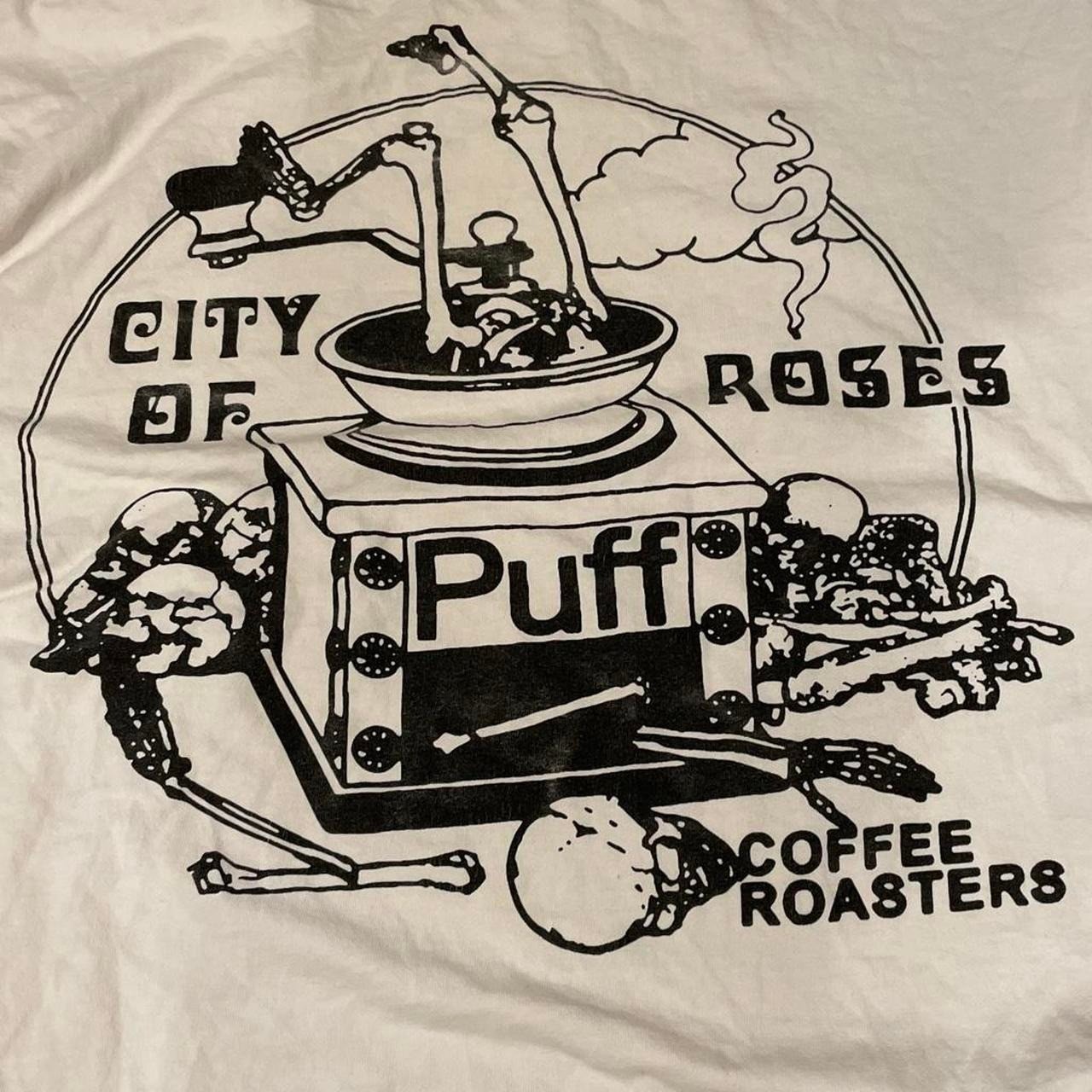 Online Ceramics “Puff Coffee Roasters” shirt, size Large