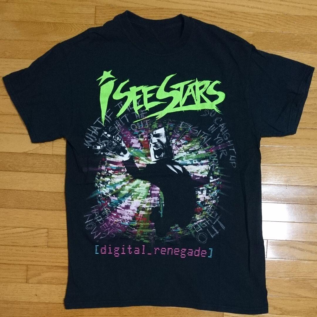 Vtg I SEE STARS Band digital renegade Cotton Black All Size Unisex Shirt BL481
