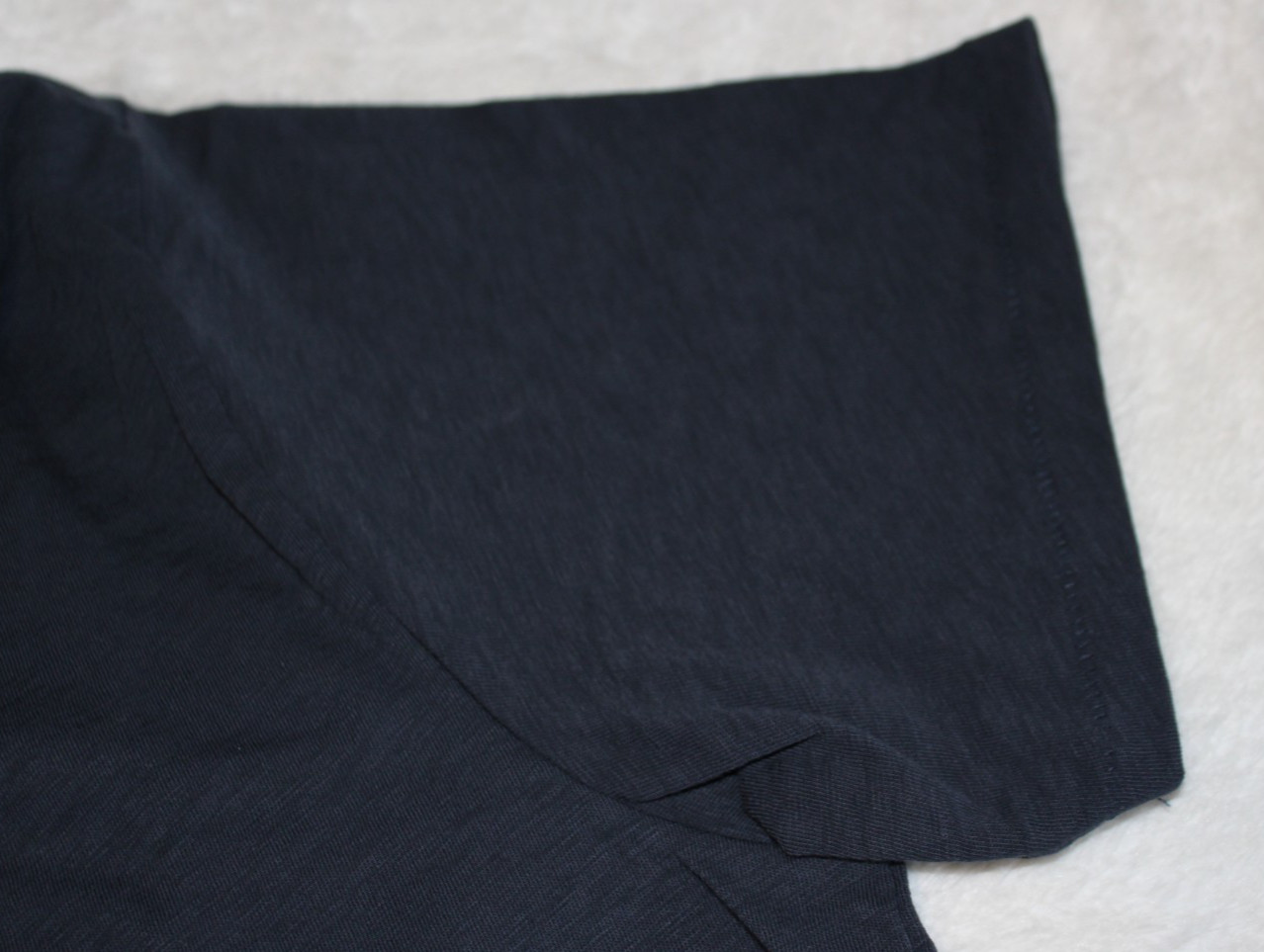 Rag & Bone Classic Slub Jersey Lightweight Navy Blue (Not Black) Men Med T-Shirt
