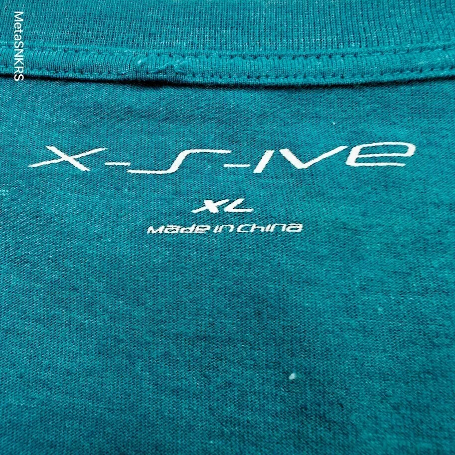 X s ive Pocket T Shirt Men -XL Heather Blue Black V-Neck -Going Out Casual Stain