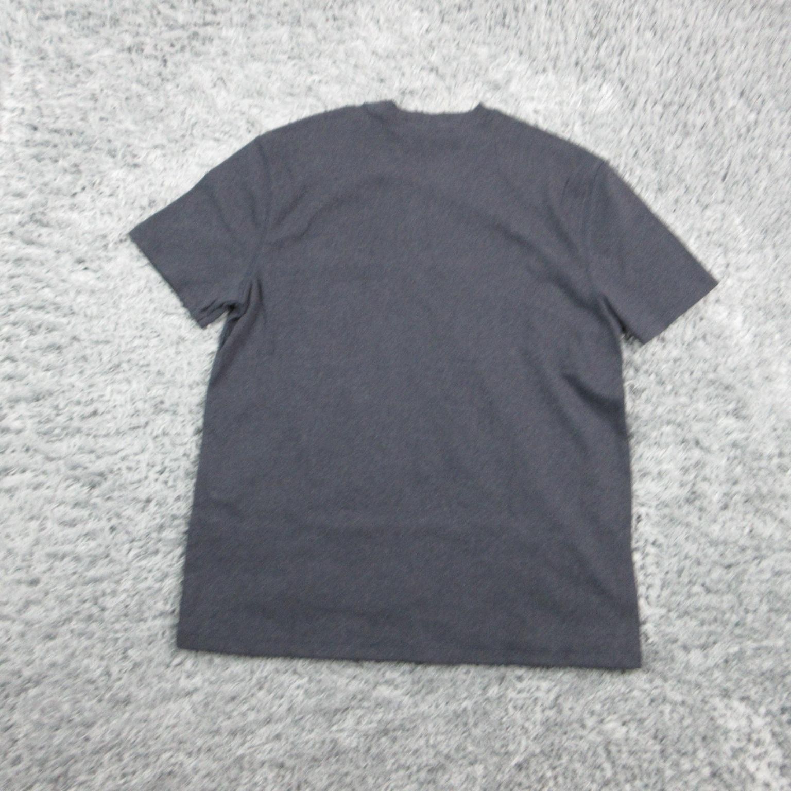 Banana Republic Shirt Mens L Blue Crew Neck Short Sleeve Cotton Spandex NWT