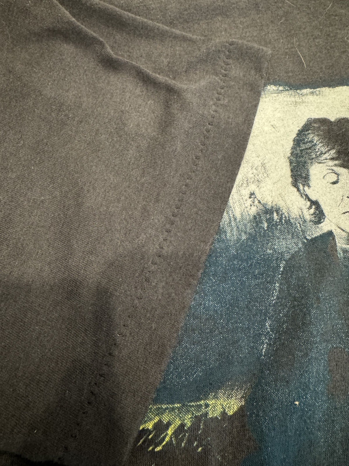 Vintage Paul McCartney T Shirt XL Black 1989-90 World Tour Concert Faded Thin